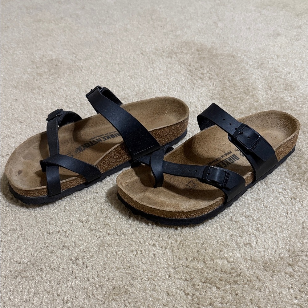 Birkenstock Black Strappy Sandals